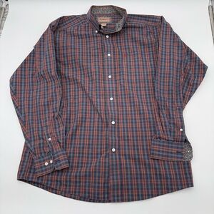 Ariat Shirt Mens Large Flip Cuffs Western Rodeo Wrinkle Free Ranch Cowboy